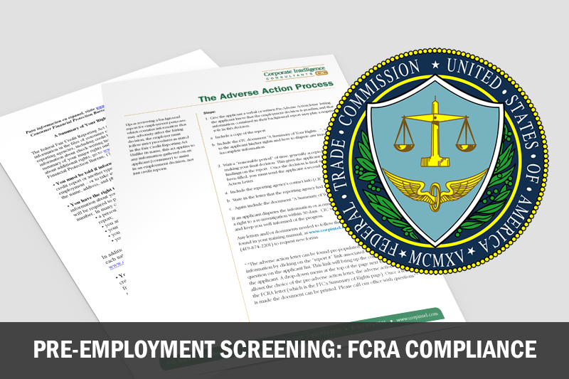 pre-employment screening fcra adverse action process